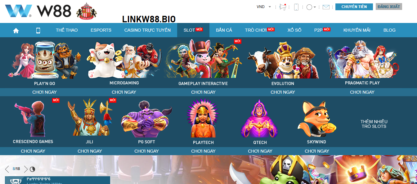 Khám phá slots Game W88 Khám phá slots Game W88