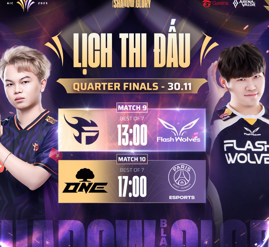 Lịch thi đấu aic 30/11